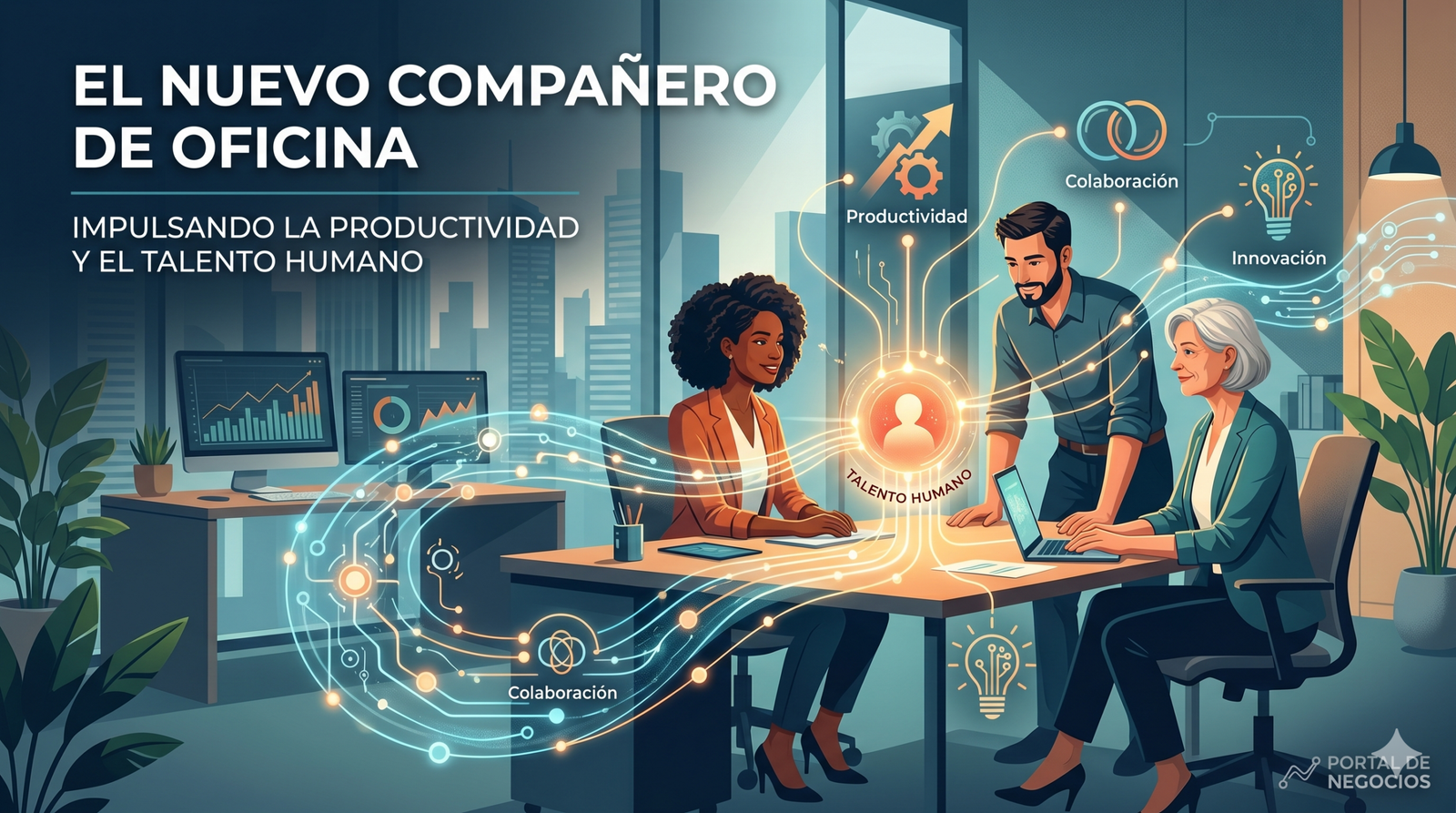El Nuevo Compañero de Oficina: Cómo la IA Impulsa la Productividad y Eleva el Talento Humano